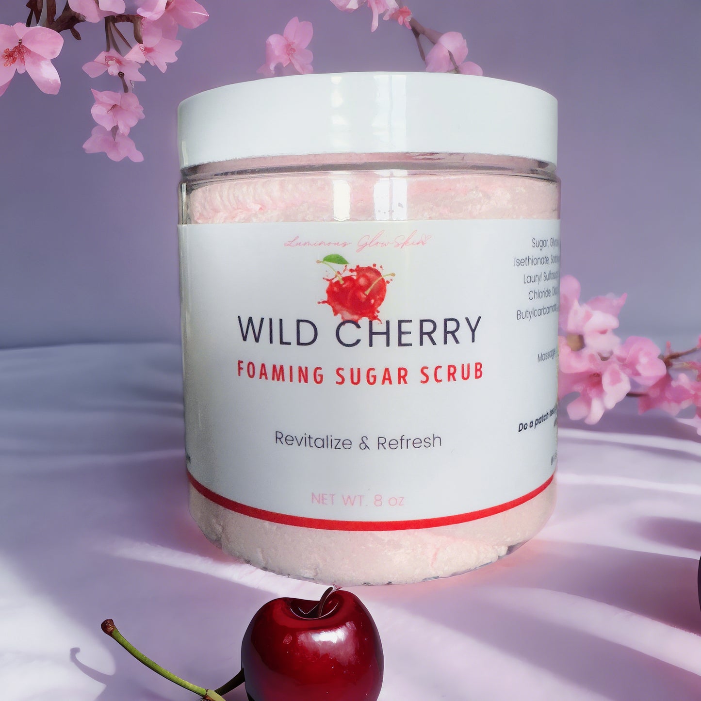 Wild Cherry Foaming Sugar Scrub