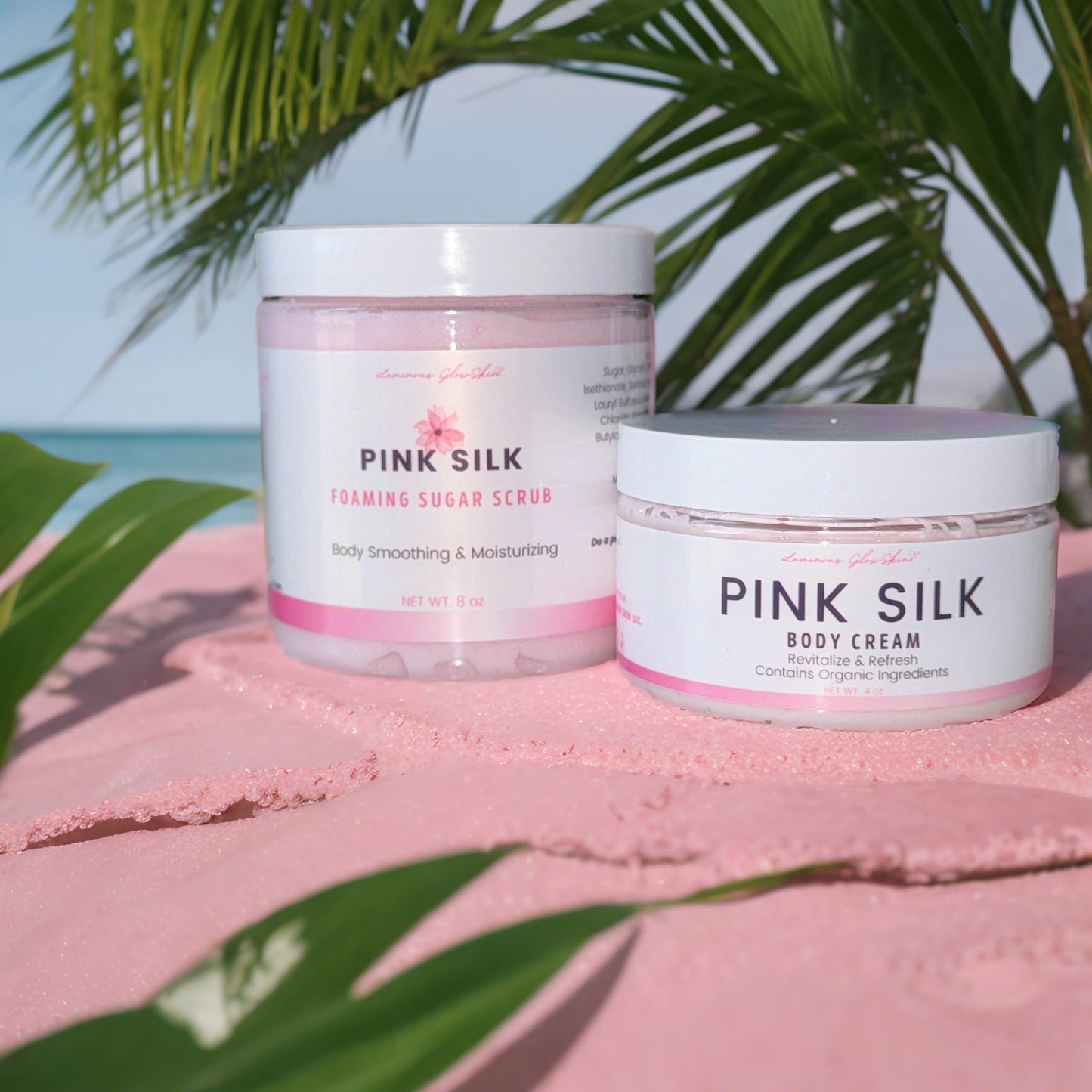 *Bundle* Pink Silk Body Cream & Foaming Sugar Scrub